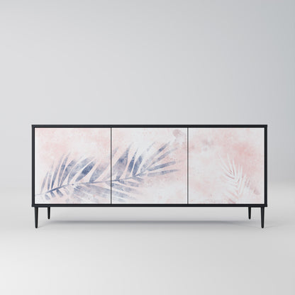 Credenza TIMELESS FLOAT a 3 ante in finitura nera