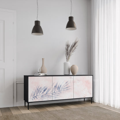 Credenza TIMELESS FLOAT a 3 ante in finitura nera
