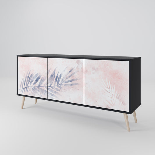 Credenza TIMELESS FLOAT a 3 ante in finitura nera