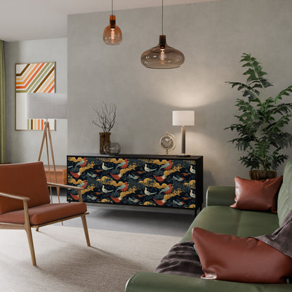 Credenza a 3 ante FOWLY DAZE in finitura nera