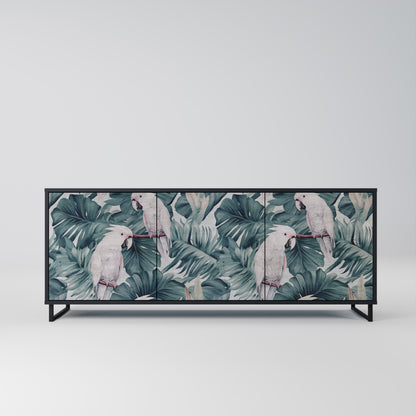 Credenza a 3 ante POPINJAY LOOK in finitura nera