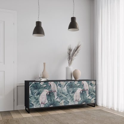 Credenza a 3 ante POPINJAY LOOK in finitura nera