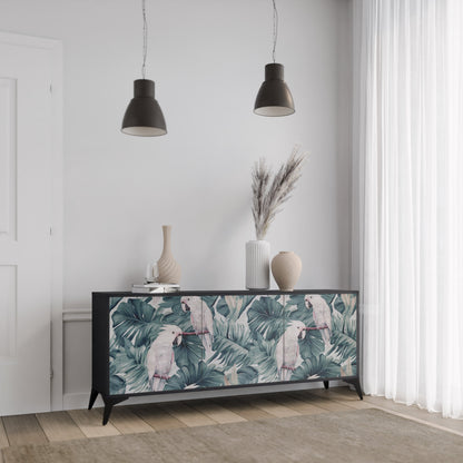 Credenza a 3 ante POPINJAY LOOK in finitura nera