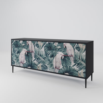 Credenza a 3 ante POPINJAY LOOK in finitura nera