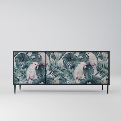 Credenza a 3 ante POPINJAY LOOK in finitura nera