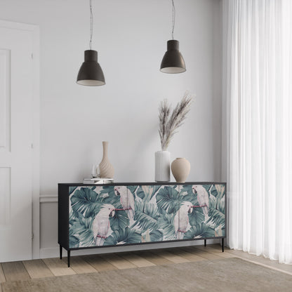 Credenza a 3 ante POPINJAY LOOK in finitura nera