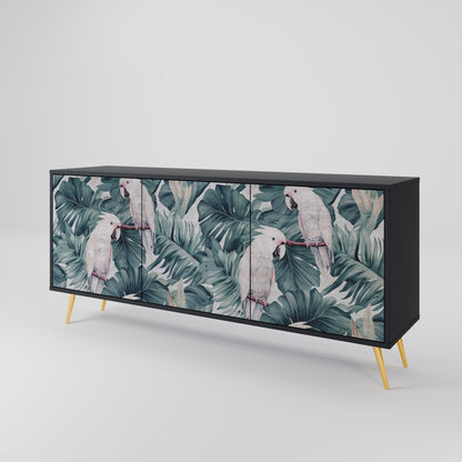 Credenza a 3 ante POPINJAY LOOK in finitura nera