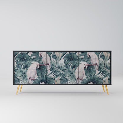 Credenza a 3 ante POPINJAY LOOK in finitura nera
