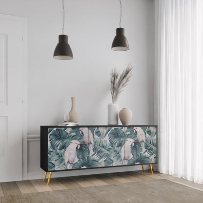 Credenza a 3 ante POPINJAY LOOK in finitura nera