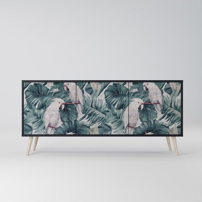 Credenza a 3 ante POPINJAY LOOK in finitura nera