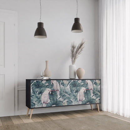 Credenza a 3 ante POPINJAY LOOK in finitura nera