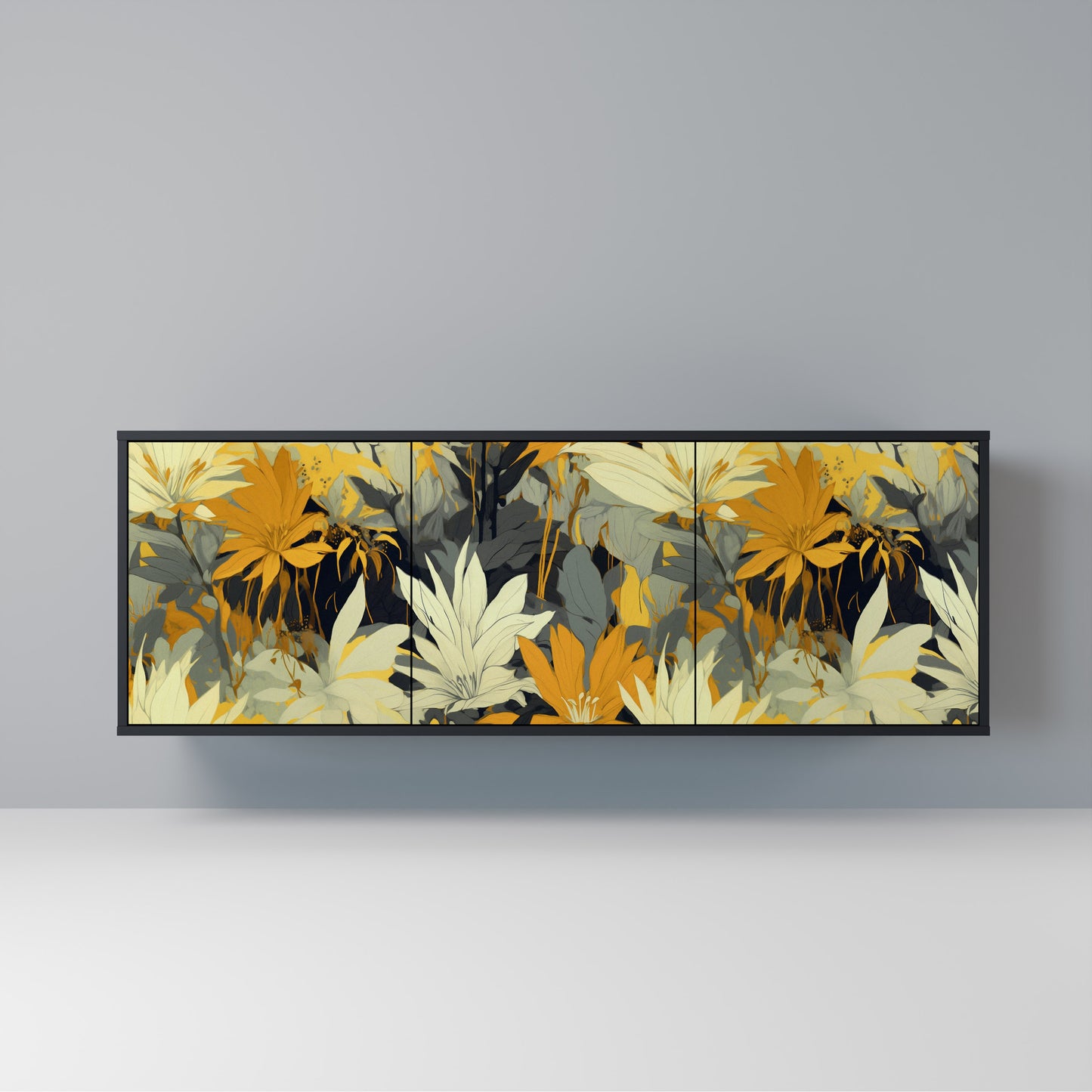 SUNKISSED LILY Madia a 3 Ante in Finitura Nera