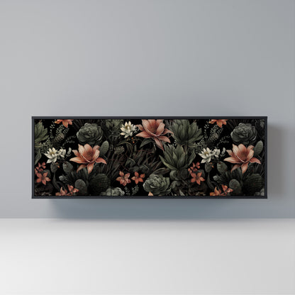 SECRET VERDURE Madia a 3 Ante in Finitura Nera