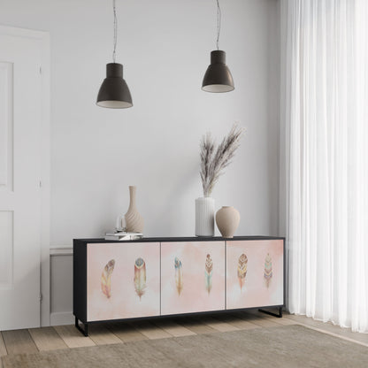 Credenza a 3 ante THE DELIQUESCE in finitura nera