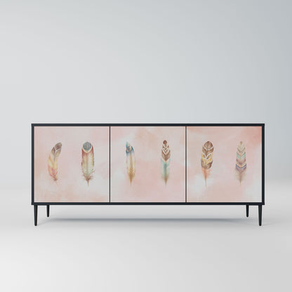 Credenza a 3 ante THE DELIQUESCE in finitura nera