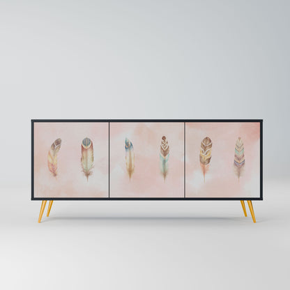 Credenza a 3 ante THE DELIQUESCE in finitura nera