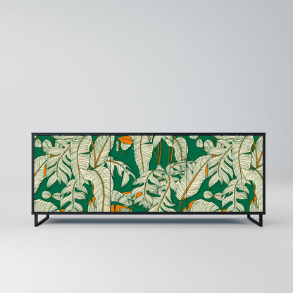 Credenza a 3 ante VERDANT PLEASURES in finitura nera