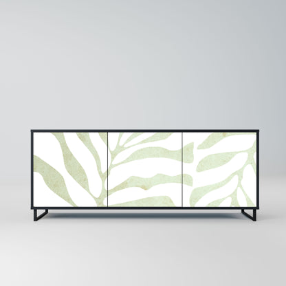 Credenza BOTANICAL SPARK a 3 ante in finitura nera