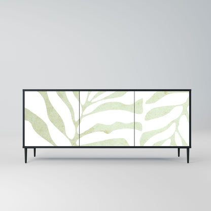 Credenza BOTANICAL SPARK a 3 ante in finitura nera