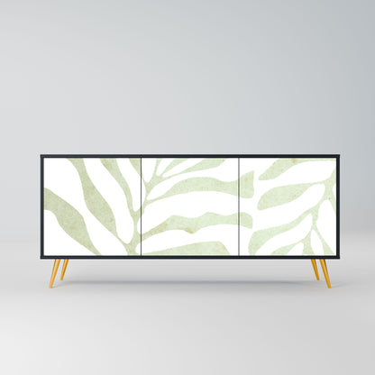 Credenza BOTANICAL SPARK a 3 ante in finitura nera