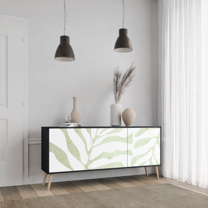 Credenza BOTANICAL SPARK a 3 ante in finitura nera
