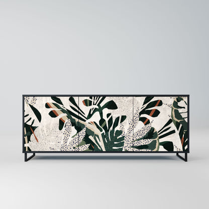 Credenza VERDURE FORMATION a 3 ante in finitura nera