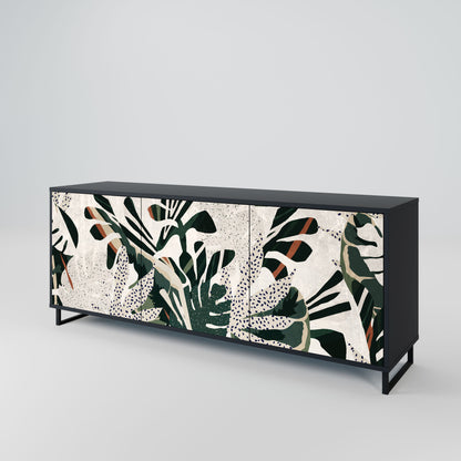 Credenza VERDURE FORMATION a 3 ante in finitura nera