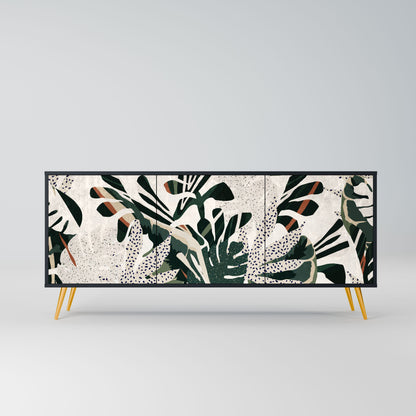 Credenza VERDURE FORMATION a 3 ante in finitura nera