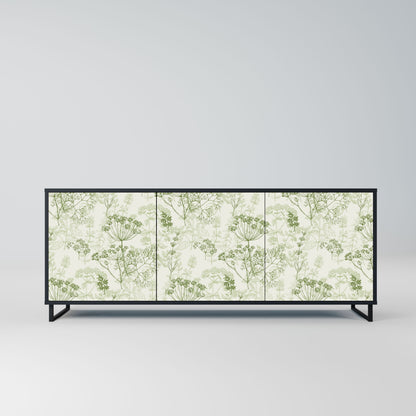 FENNEL BALDACHIN 3-Door Sideboard in Black Finish