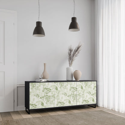 FENNEL BALDACHIN 3-Door Sideboard in Black Finish