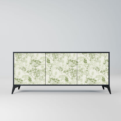 FENNEL BALDACHIN 3-Door Sideboard in Black Finish