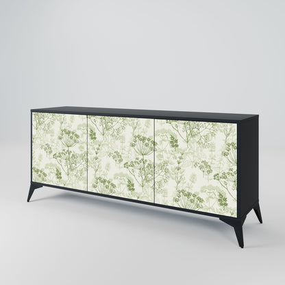 FENNEL BALDACHIN 3-Door Sideboard in Black Finish