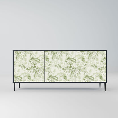 FENNEL BALDACHIN 3-Door Sideboard in Black Finish