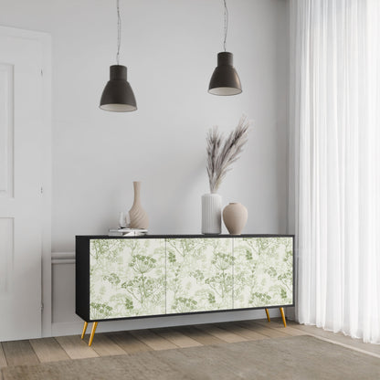 FENNEL BALDACHIN 3-Door Sideboard in Black Finish