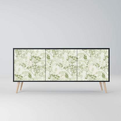 FENNEL BALDACHIN 3-Door Sideboard in Black Finish