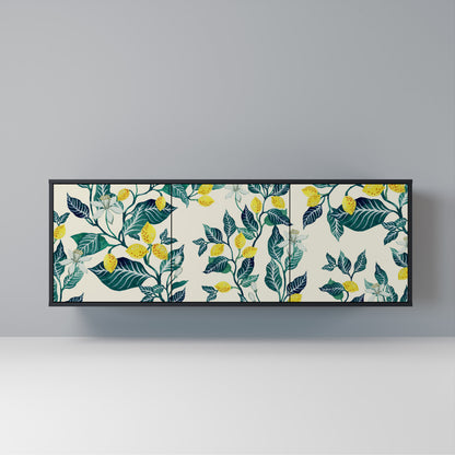 LEMON TREE Madia a 3 Ante in Finitura Nera
