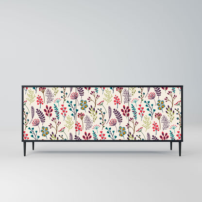 Credenza AUTUMN SUNDRIES a 3 ante in finitura nera