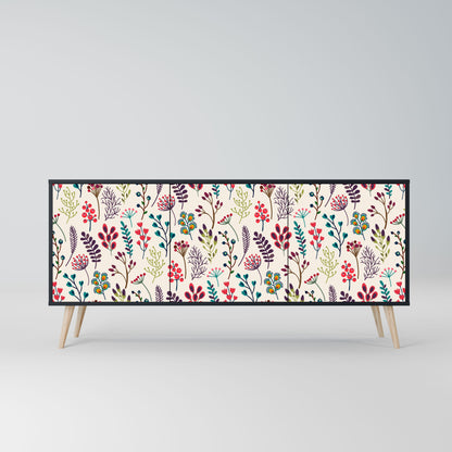 Credenza AUTUMN SUNDRIES a 3 ante in finitura nera