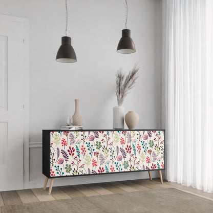 Credenza AUTUMN SUNDRIES a 3 ante in finitura nera