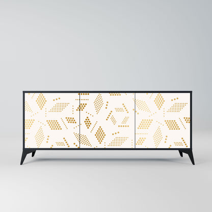 SPOTTED DAZE 3-Door Sideboard in Black Finish