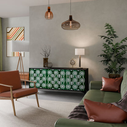 Credenza a 3 ante GREEN EYES in finitura nera