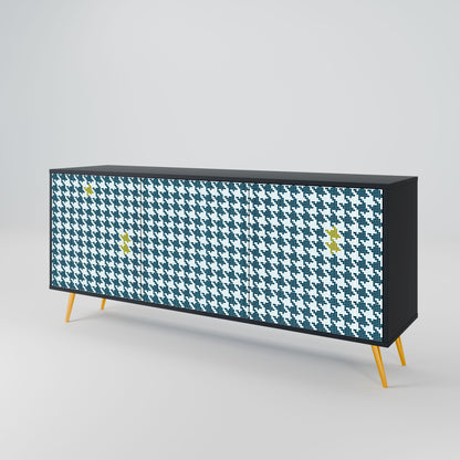 Credenza 3 ante OUT OF CONTEXT in finitura nera