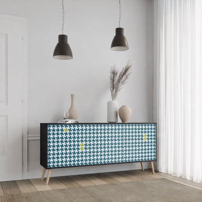 Credenza 3 ante OUT OF CONTEXT in finitura nera