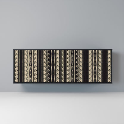 AZTEC Madia a 3 Ante in Finitura Nera