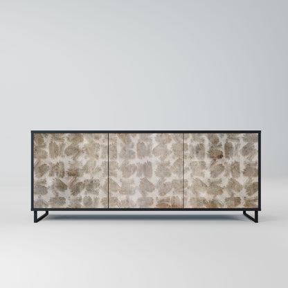 SLIGHTLY BLURRED 3-Door Sideboard in Black Finish