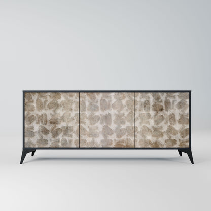 SLIGHTLY BLURRED 3-Door Sideboard in Black Finish