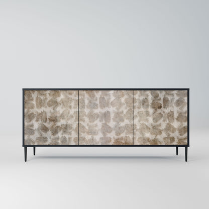SLIGHTLY BLURRED 3-Door Sideboard in Black Finish