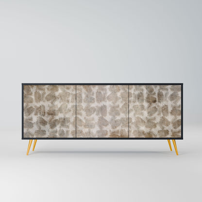 SLIGHTLY BLURRED 3-Door Sideboard in Black Finish