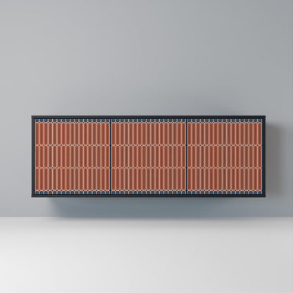 HYPNOTIC GATE Madia a 3 Ante in Finitura Nera