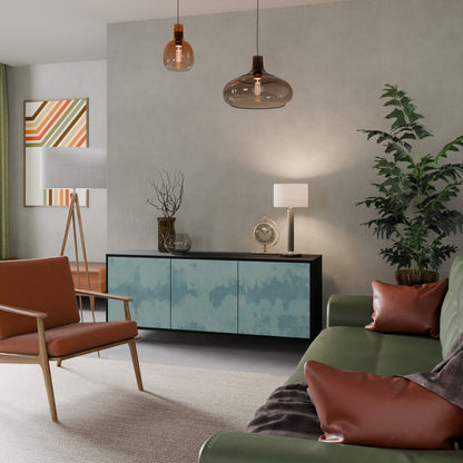 Credenza a 3 ante SKY WASH in finitura nera